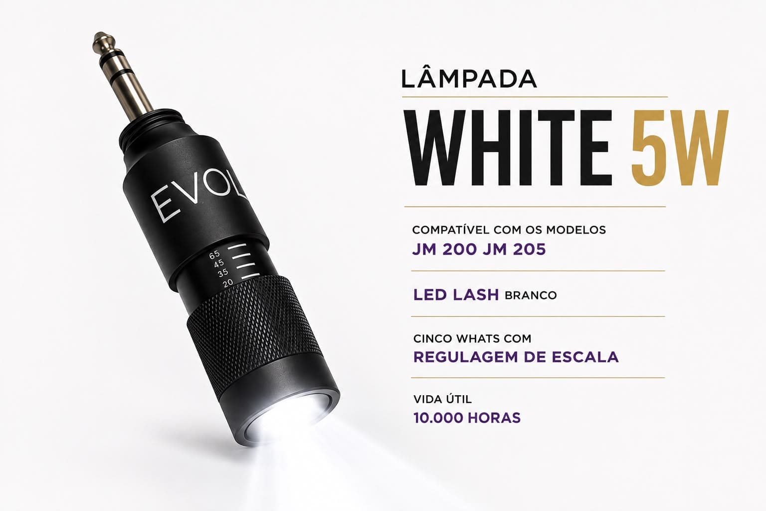Lâmpada LED White 5W para JM-200 e JM-205