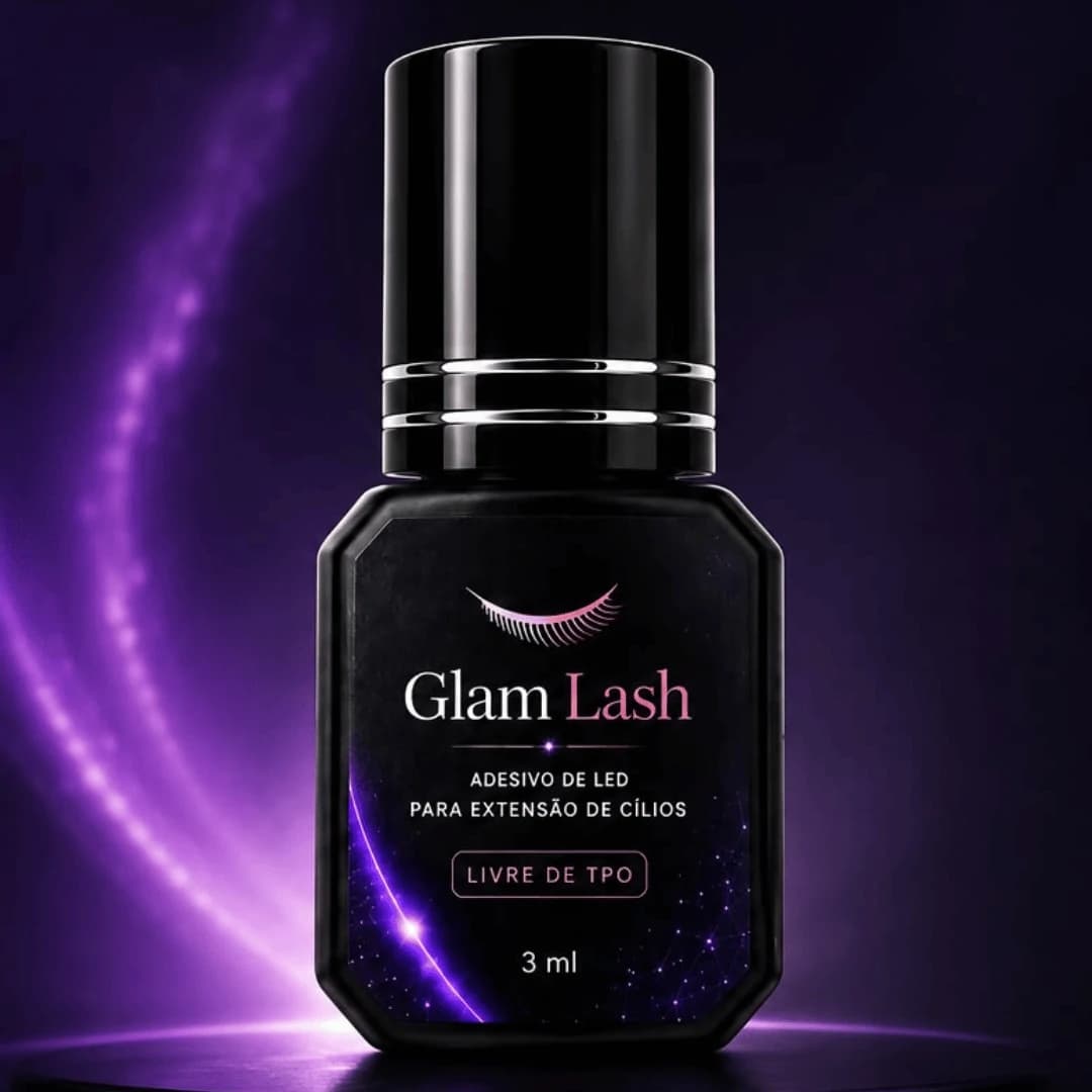 Adesivo LED Fotopolimerizável para Extensão de Cílios – Transparente – 3 ml